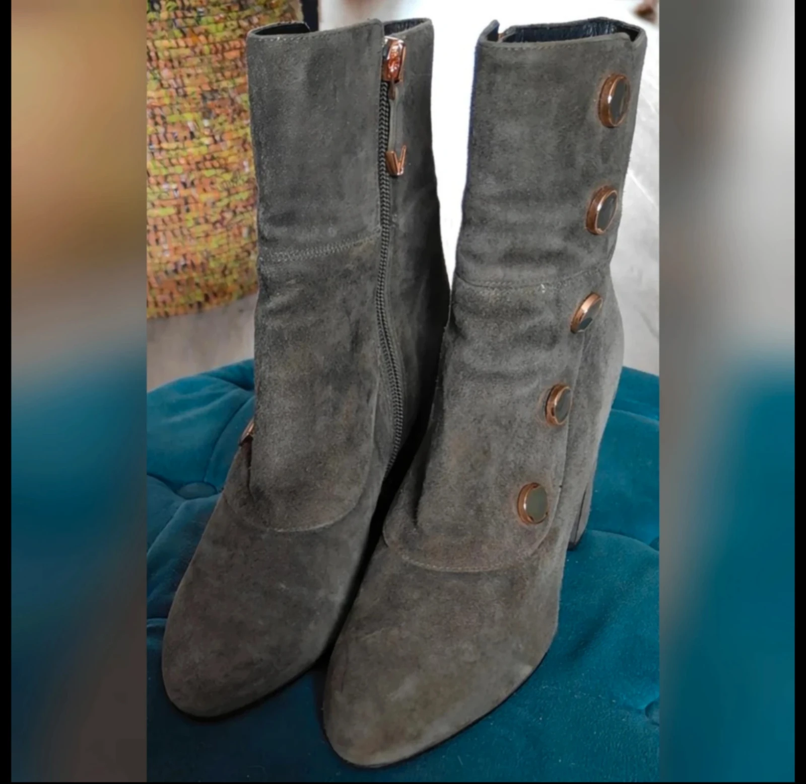 Nice olive green mid-calf boots What For size 36 – photo 5